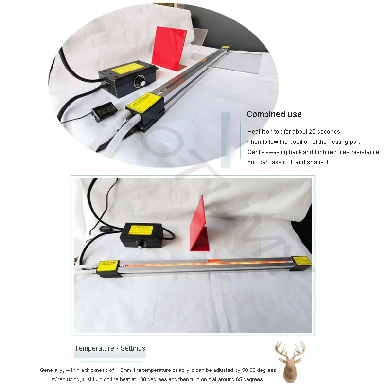 Acrylic Hot-bending Machine Plexiglass PVC Plastic Board Bending Device with Angle Adjuster Bender