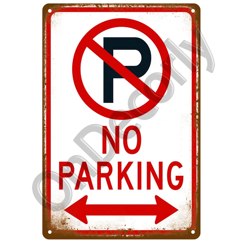 Bar Warning CCTV Tin Signs Vintage Metal Sign Poster Plate Wall Decor Art For Garage Cafe Plaque Notice 24 Hour Security Camera