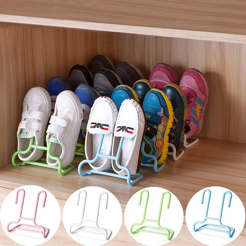 

6/10Pcs Creative Children Shoe Rack 2 IN 1 Kid Shoes Stand Hang Shelf Drying Shoes Hanger Rack Save Space Organizer Home Storage