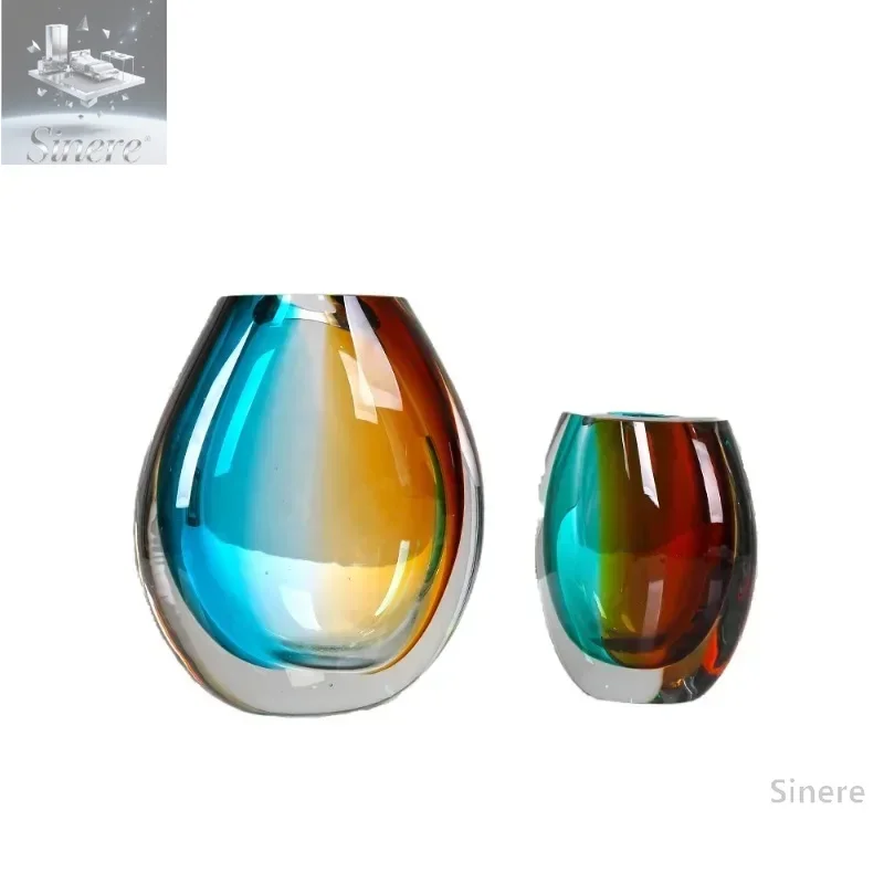

Glazed vase Aurora art light luxury ornament hotel entrance TV cabinet dining table model room living room study decoration