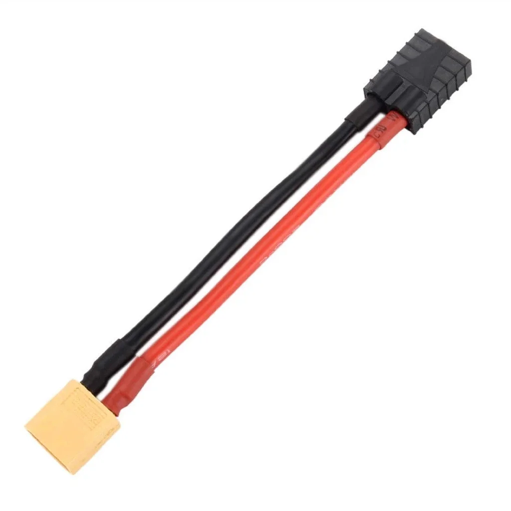 Male XT60 Connector to Female TRX Traxxas Plug Adapter Silicone 12AWG Cable Wire