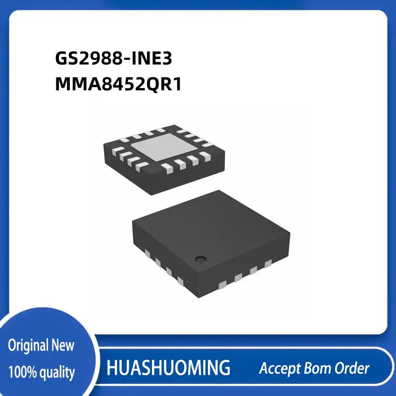 10Pcs/Lot New   GS2988-INE3  GS2988INE3 GS2988 2988   MMA8452QR1  MMA8452QR  MMA8452 8452   QFN-16