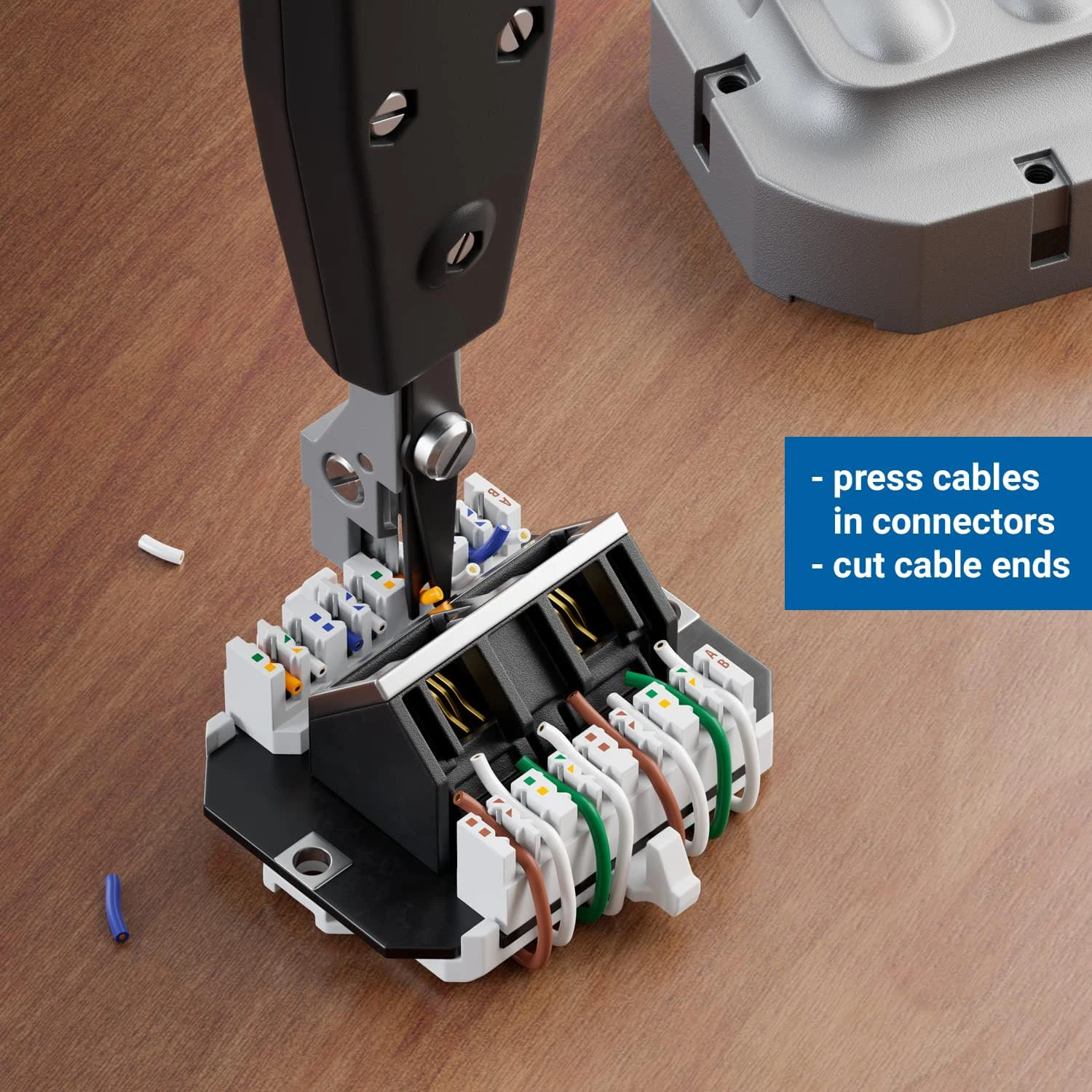 WoeoW-Outil de poinçonnage vers le bas, outils d\'insertion de terminal porteurs téléphonique, type de couronne multifonction, IDC, fil de réseau