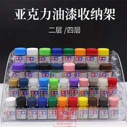 Storage Rack Paint Bottle AcrylicTransparent Tool Model Making Hand Drawn AV Tamiya Mr hobby SM Multi Function Gunpla