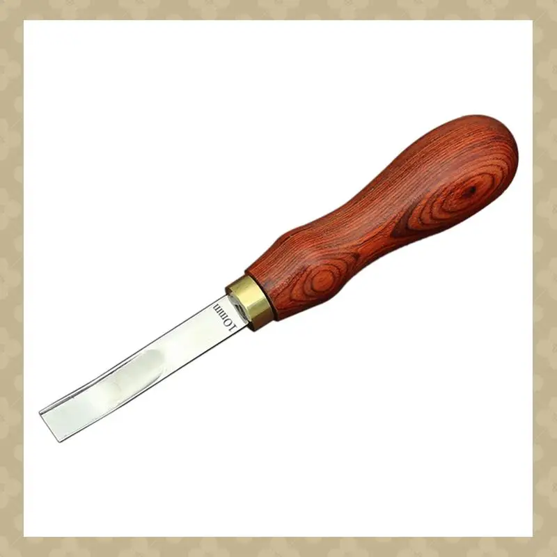 

AB45 Измельчители по краям кожи Утолщенный инструмент для рукоделия из кожи, инструменты для снятия фаски своими руками с триммером с деревянной ручкой, красный No 10 Dura