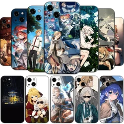 Mushoku Tensei: funda de teléfono para iPhone 14, 13, 12, 11 Pro Max, Mini, XS, X, XR, SE3, 2, 7, 8 Plus