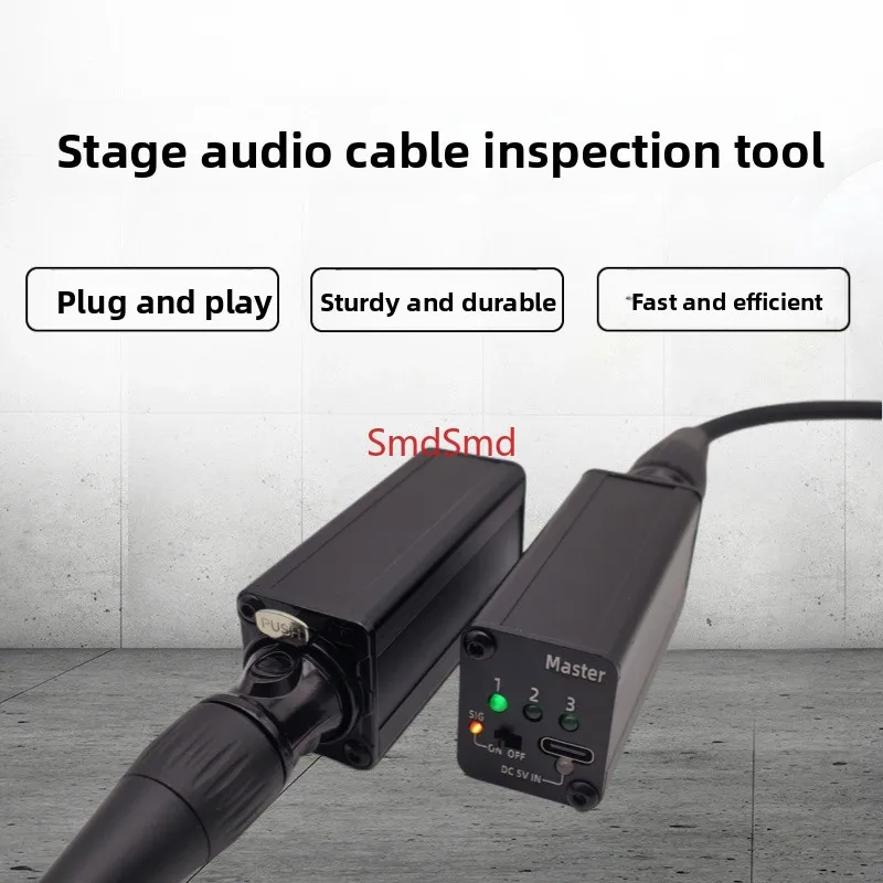 Sniffer/Sender cable tester for XLR & 3-Pin DMX Cables
