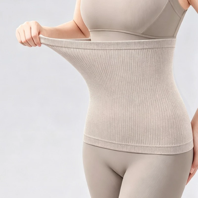 cinta-termica-canelada-feminina-para-aquecer-a-cintura-faixa-abdominal-de-alta-elasticidade-cinta-abdominal-solida-multiuso-suporte-para-a-cintura-em-ambientes-com-ar-condicionado-haramaki