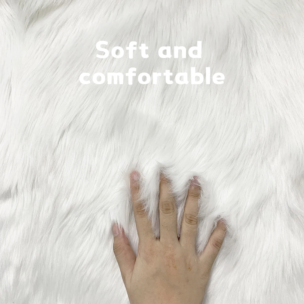 

High density thick shaggy plush fabric pile 1.57inch DIY Doll Hair fursuit fur Beard Craft Patchwork Garment Sewing Accessories