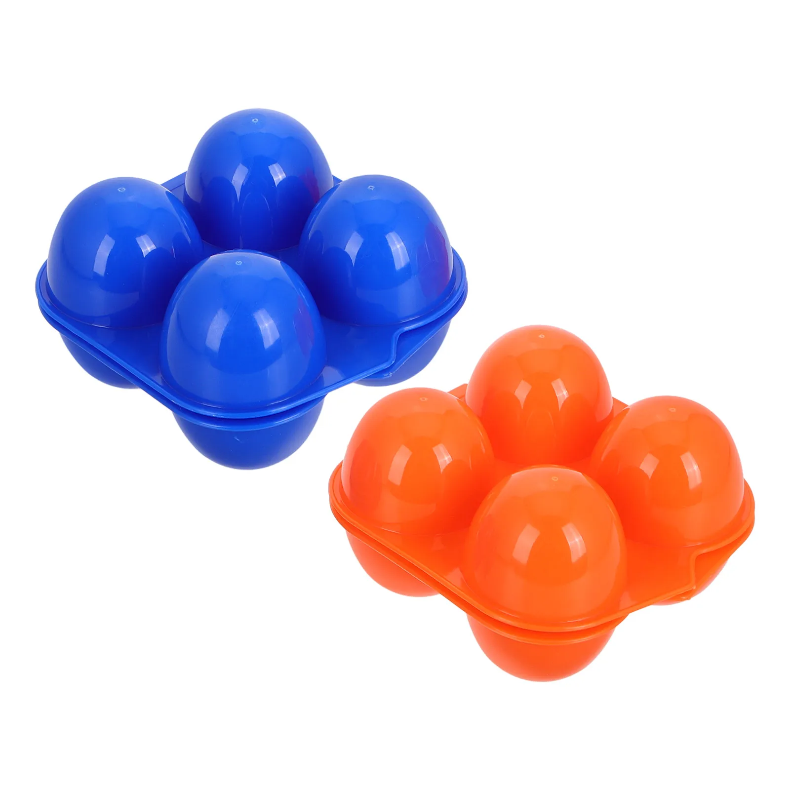 

2pcs 4 Eggs Protection Box Portable Camping Egg Container Durable Shockproof Design Longlasting Use Outdoor Storage Solution