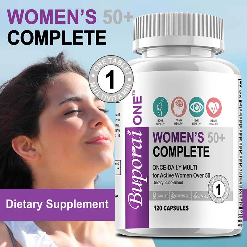 Women’s 50+ Complete Multivitamin - Remove Spots Wrinkle,Anti-Aging, NAD+ Supplement for Skin Hair Joints Health