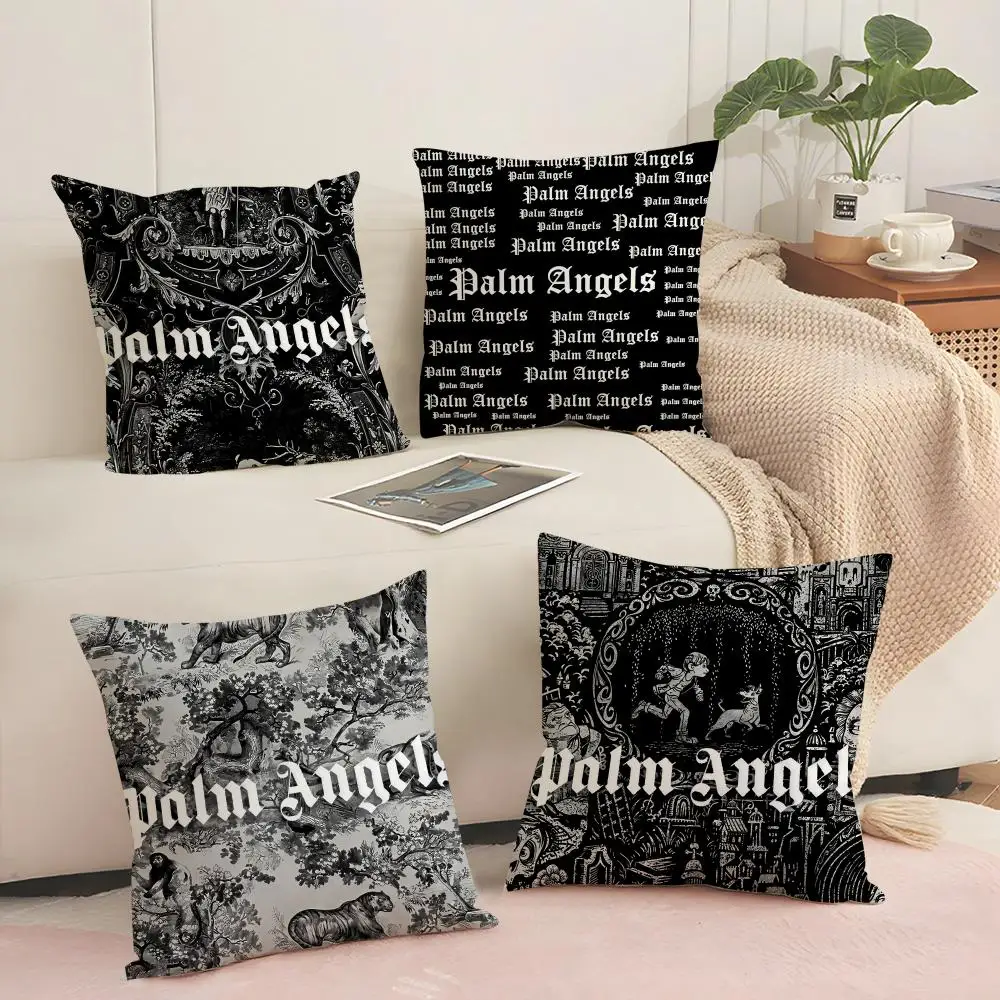 Fashion P-palm a-angless Cushion Cover Pillowcase Ultra Soft Skin Friendly Fabric Cloud Like Comfort & Concealed Zipper