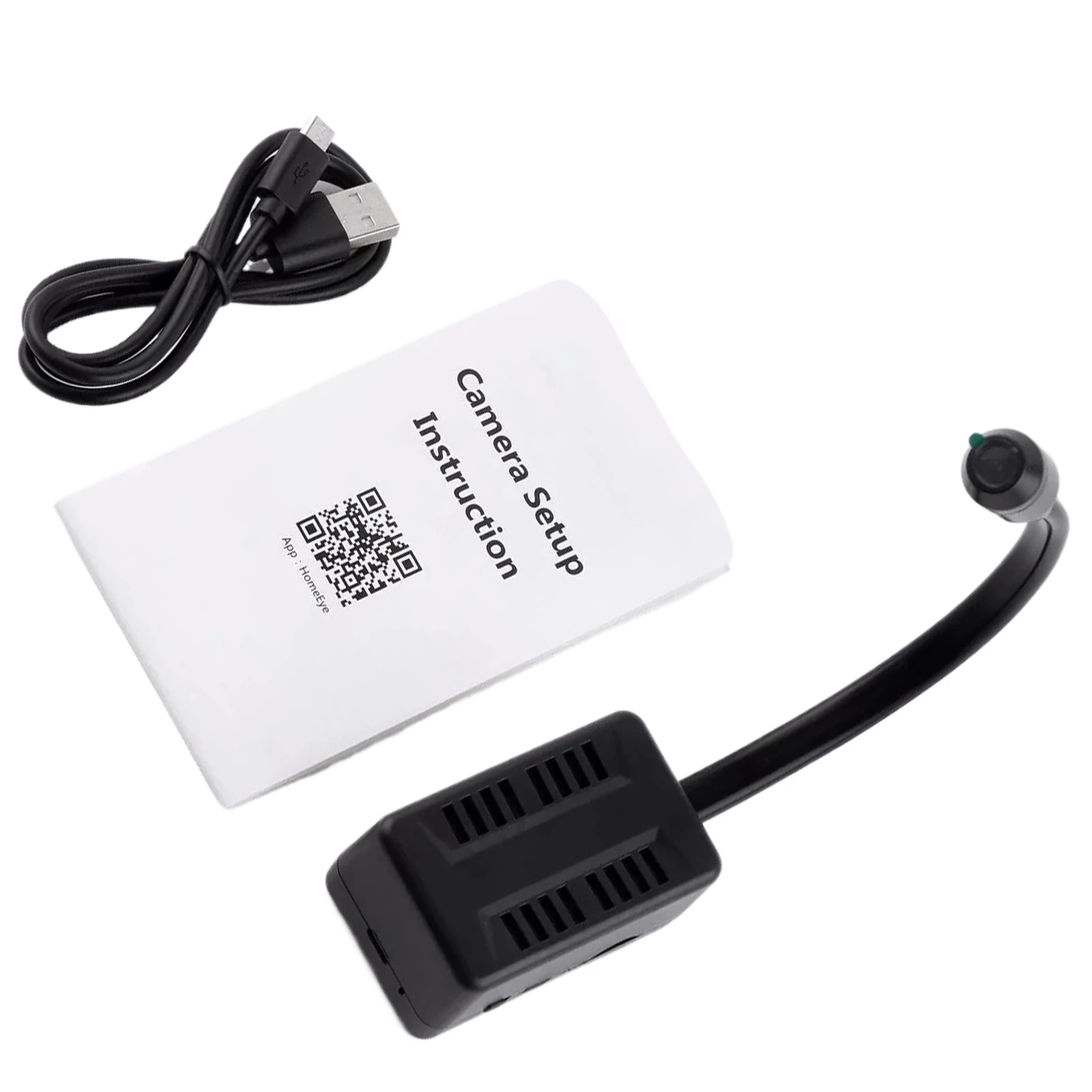 Black Pet Monitoring IP Camera Wireless Detection 2.4Ghz Wifi