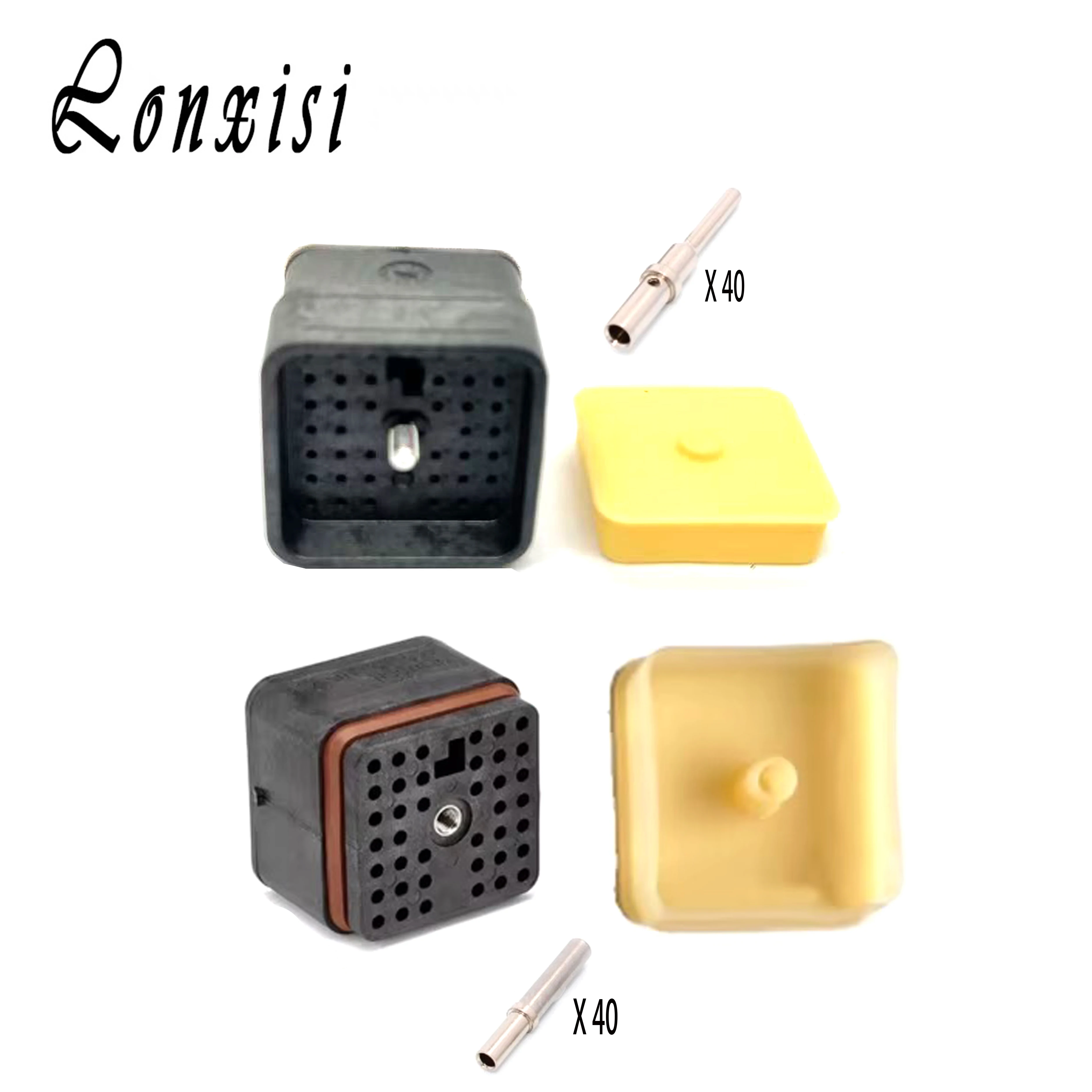 

1/5/10 Sets 40 Pin AEC16-40SA AEC14-40PA Deutsch Male Female Connector AEC Series For CAT Excavator Cummins C13 C15
