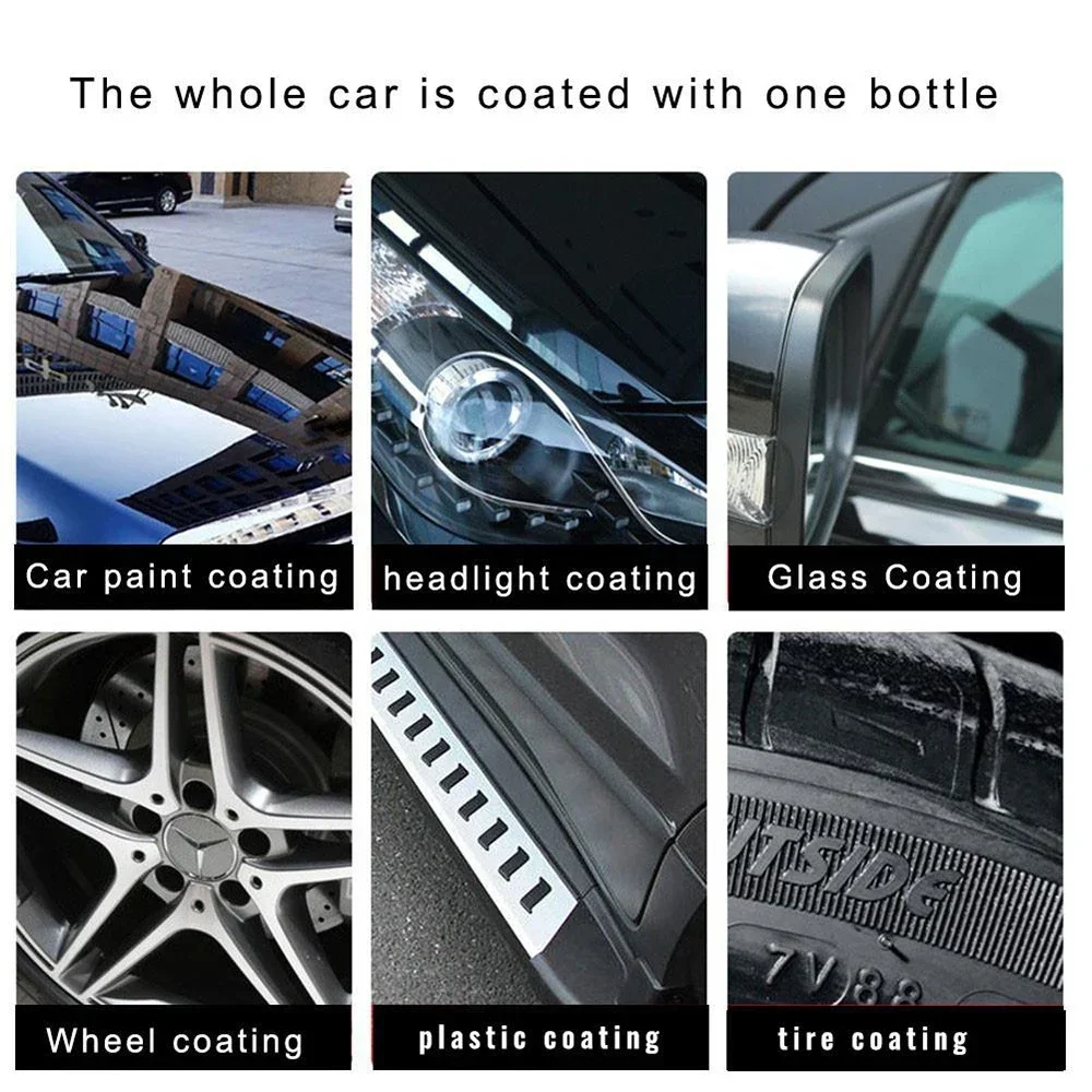 ​​30ml 9H Polish Liquid Crystal Set - High Density Hydrophobic Glass Coating for Car Motorcycle​​