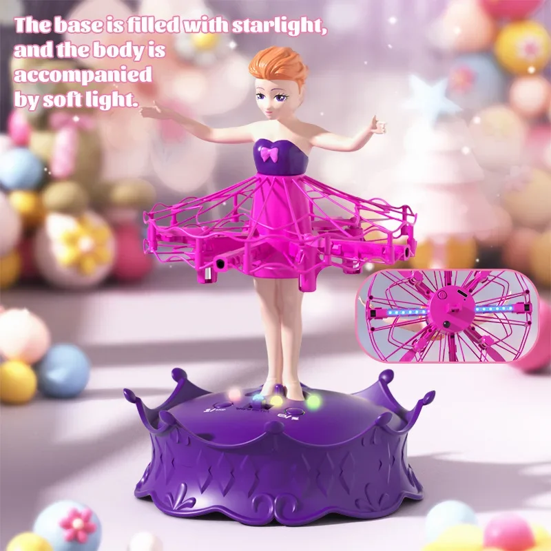 New JJRC H140 Drone with Crown 2.4G Remote Control Gesture Stunt Ballet Flying Fairy Easy Flying Princess Girl's Birthday Gift