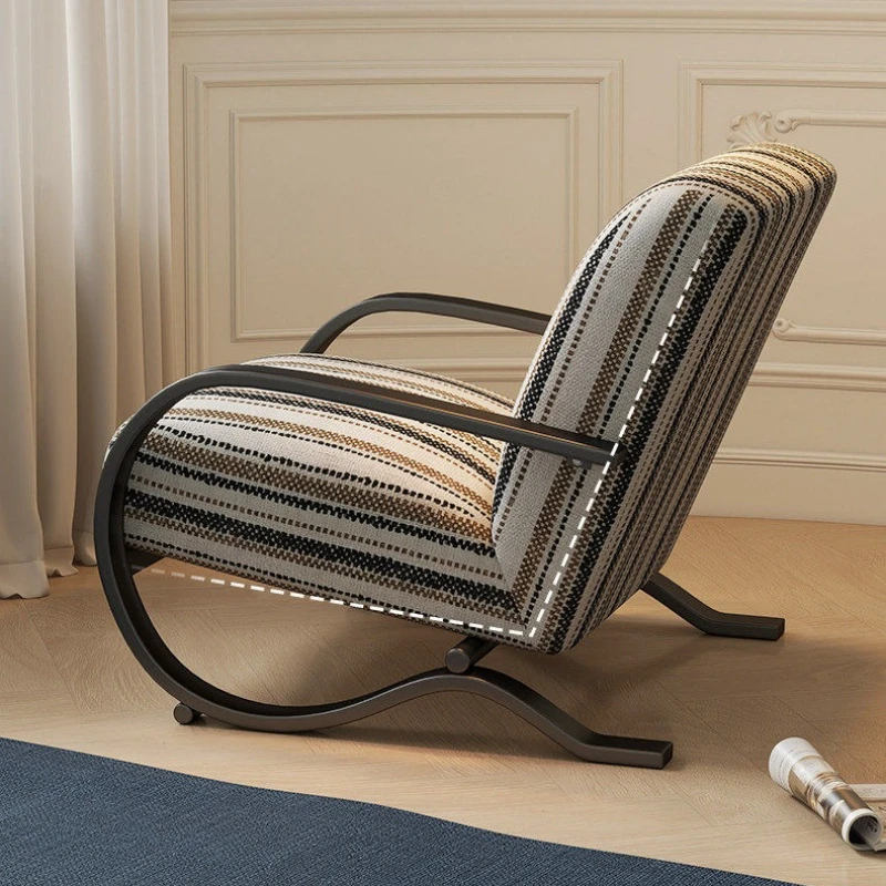 

Vintage Balcony Lounge Chair French Medieval Home Designer armchairs luxury decorative krzesło tapicerowane interior furniture