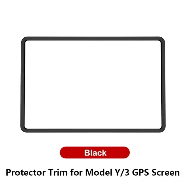 For Tesla Model 3 Y Highland Screen Protector Silicone Frame Display Edge Body Cover Central Control Car Accessories 2024 2023