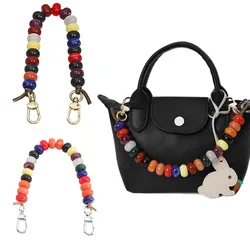 NEW Beaded Decorative Chain For Longchamp Mini Bags Into Colorful Handheld Non Destructive Modification shoulder Straps