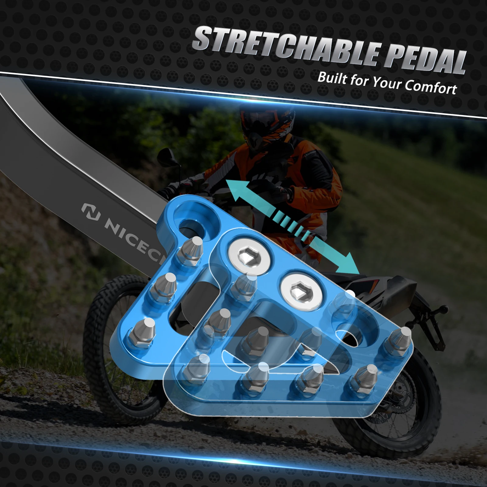 (EU-Lager) NICECNC Für KTM 690 Enduro R 690 SMC R 2019-2026 Bremspedal Für Husqvarna 701 Enduro/701 Supermoto GasGas 700 SM/ES – Detail 9
