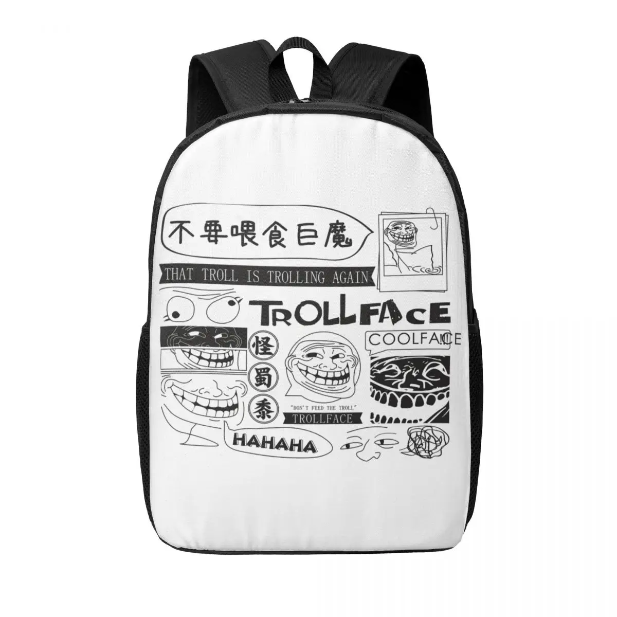 trollface-coolface-colagem-mulher-mochilas-meninos-meninas-bookbag-criancas-sacos-de-escola-portabilidade-viagem-bolsa-de-ombro