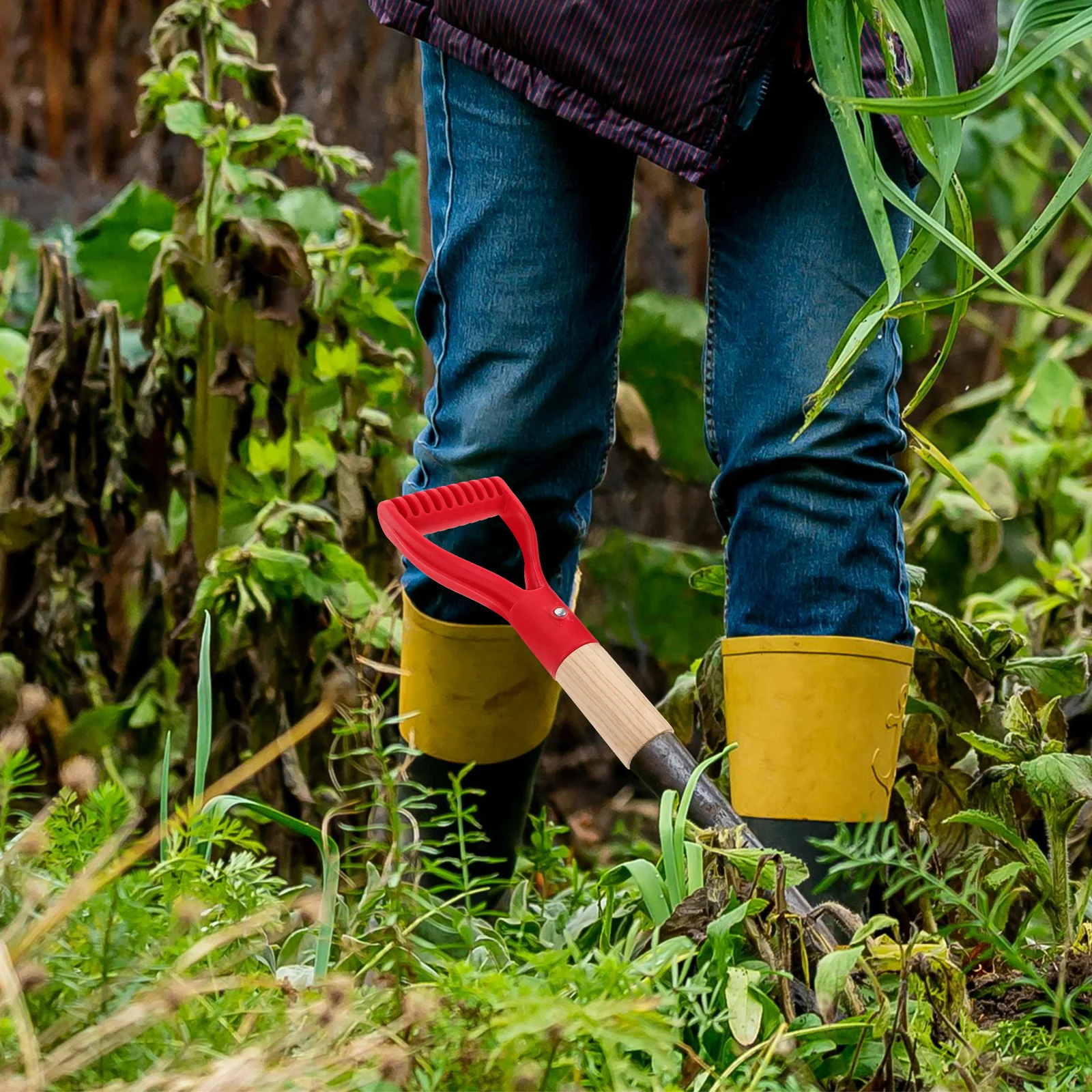 

Long Replacement Garden Spade Shovel Grip Tool For Digging Raking Portable Grip Gardening Supplies Wood Plastic Sturdy Durable