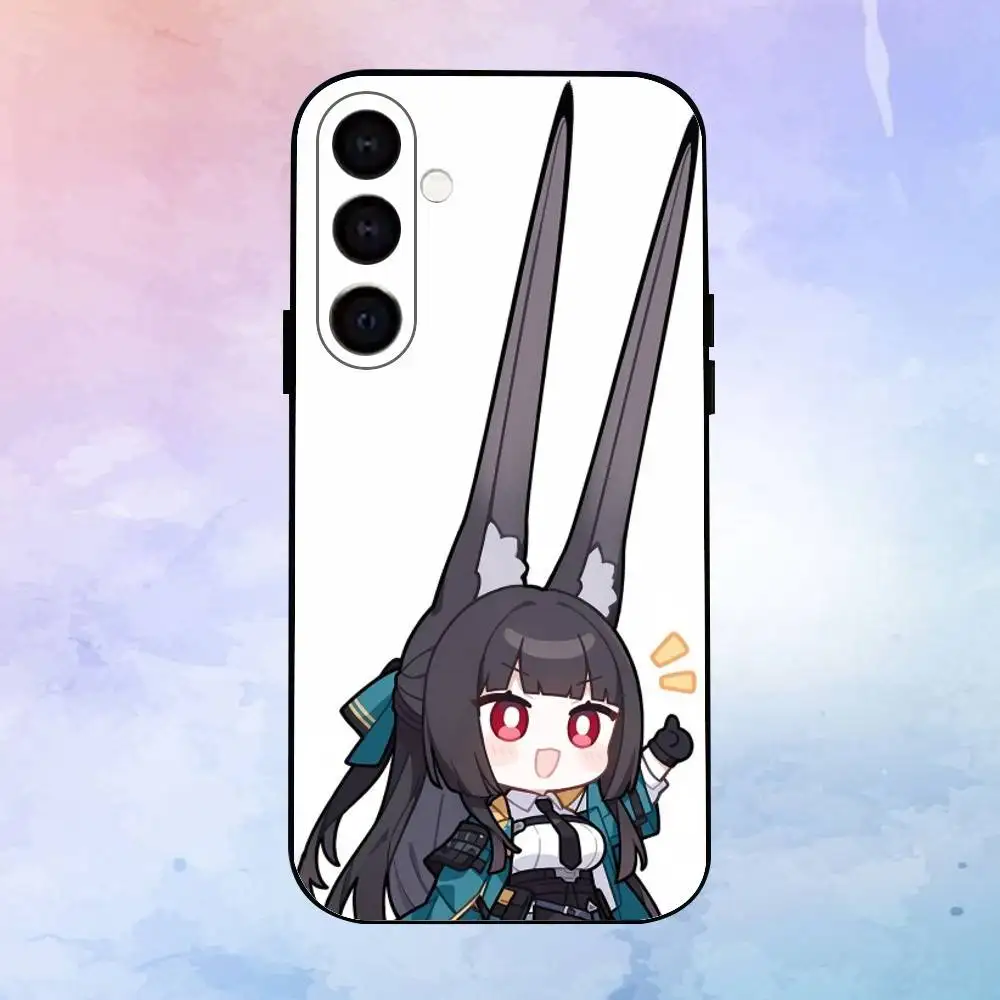 حافظة هاتف H-Hoshimi M-Miyabi ZZ لهاتف سامسونج جالاكسي A73، A72، A71، A70، A53، A52، A51، أخرى غلاف أسود ناعم #2