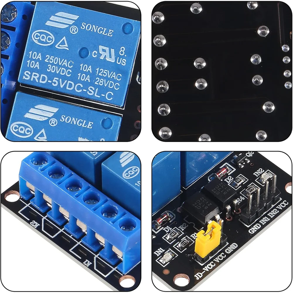 2 Channel 5V Relay Module with Optocoupler Low Level Trigger Expansion Board for Arduino R3 MEGA2560 STM32 Raspberry Pi