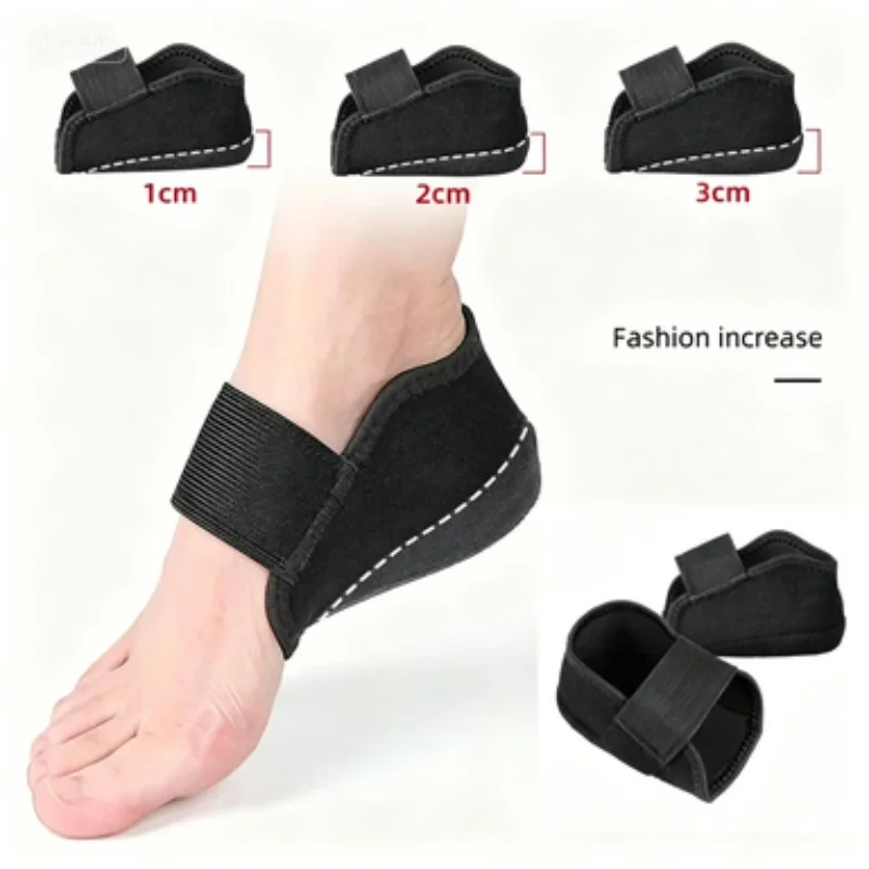 1 Paire de Chaussettes en Silicone Invisibles pour Augmenter la Taille, Coussinets de Talon en Gel, Soutien Orthopédique de la Voûte Plantaire, Semelles Intérieures Amortissantes, Massage des Pieds