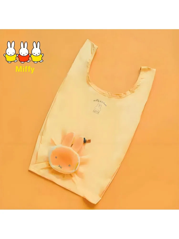 Kawaii Miffy lapin sac à provisions mignon dessin animé créatif Miffy pain pliable sac de rangement sac à provisions Portable