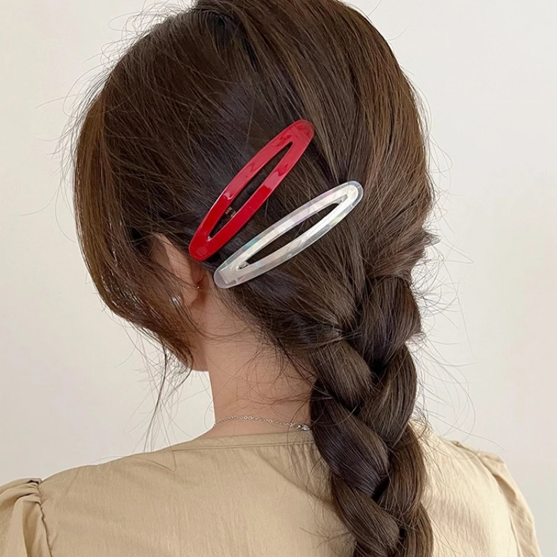 

Acetate Hair Clips Women's Side Bangs Dubill Hair Clips Headwear Sli Hair Accories Korean Sle Fre out Faion