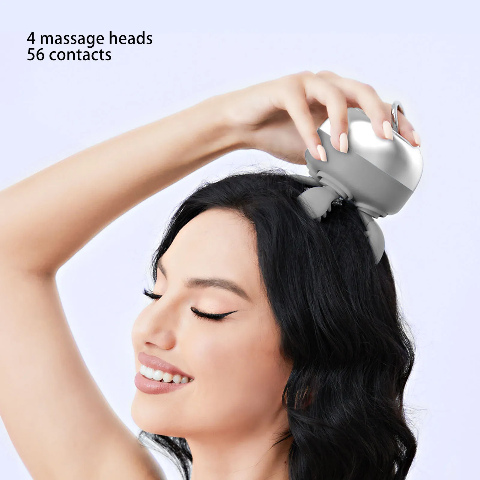 Electric Head Scalp Massager Mini Scalp Massager IPX6 Waterproof Detachable Claw Magnetic Charging Kneading Scalp Massager