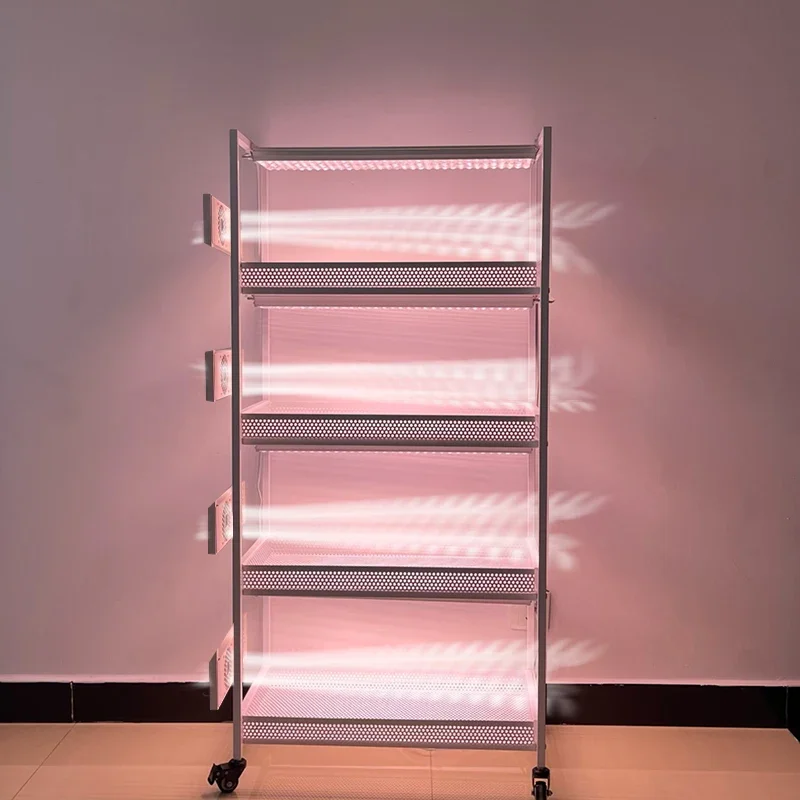 trolley succulent flower stand indoor balcony movable optional fan fill light