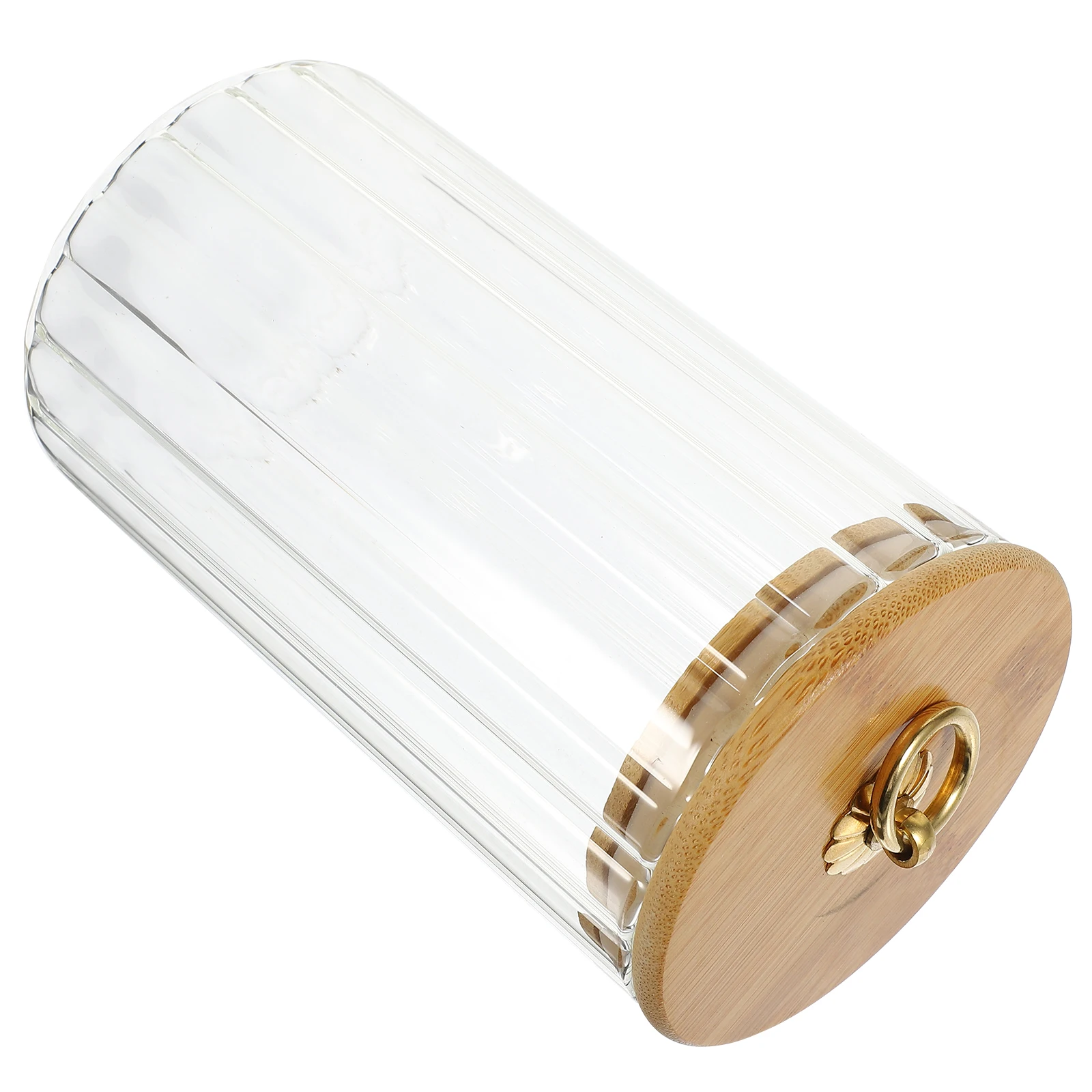 

Glass Storage 500ml Airtight Bamboo Lid Canisters Canisters Sugar Tea Coffee Grain Jars Containers