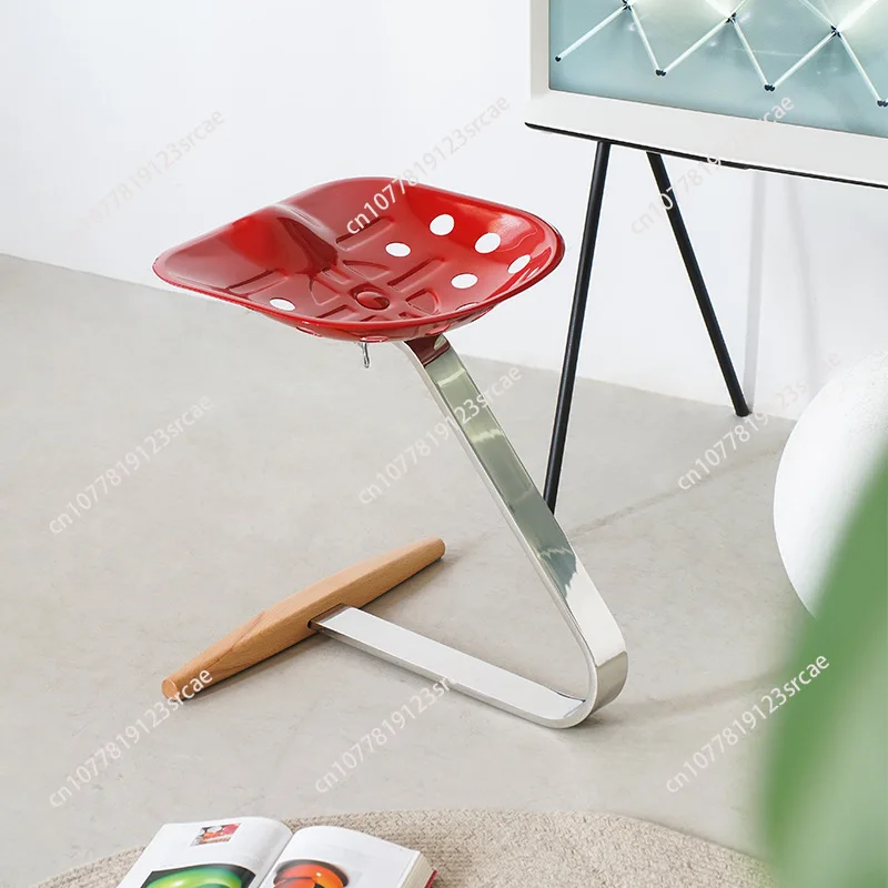 for tractor chair creative dining chair ins popular stainless steel medieval casual stool