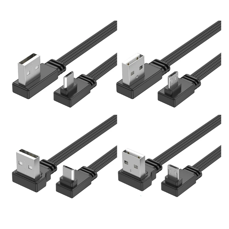 Double USB 5Pin Charging Cable for Compact Device Setups W8KE