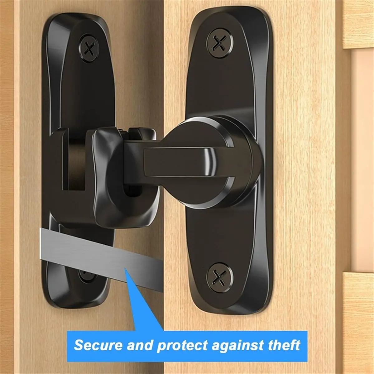 【Limited Offer】Sliding Door Lock, Sliding Door Lock Door Bolt for Sliding Doors,90/180 Degree Door Lock Bolt for Garden,Window,