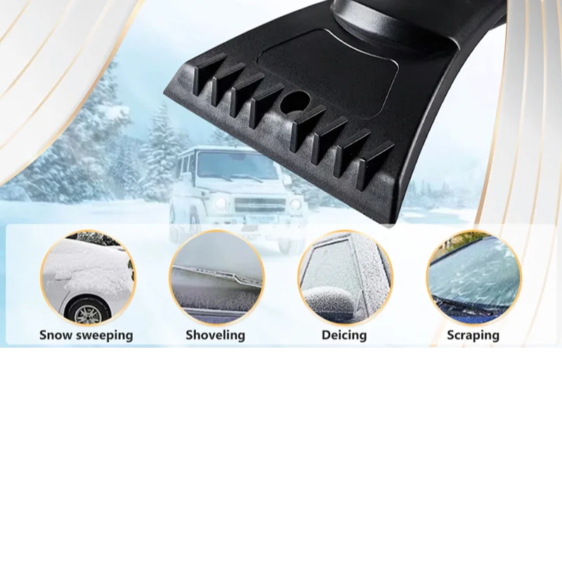 New 4 In 1 Extendable Ice Scraper with Handle Car Snow Shovel Multifunctional Detachable Snow Brush for Car Vehicle Snowmobiles
