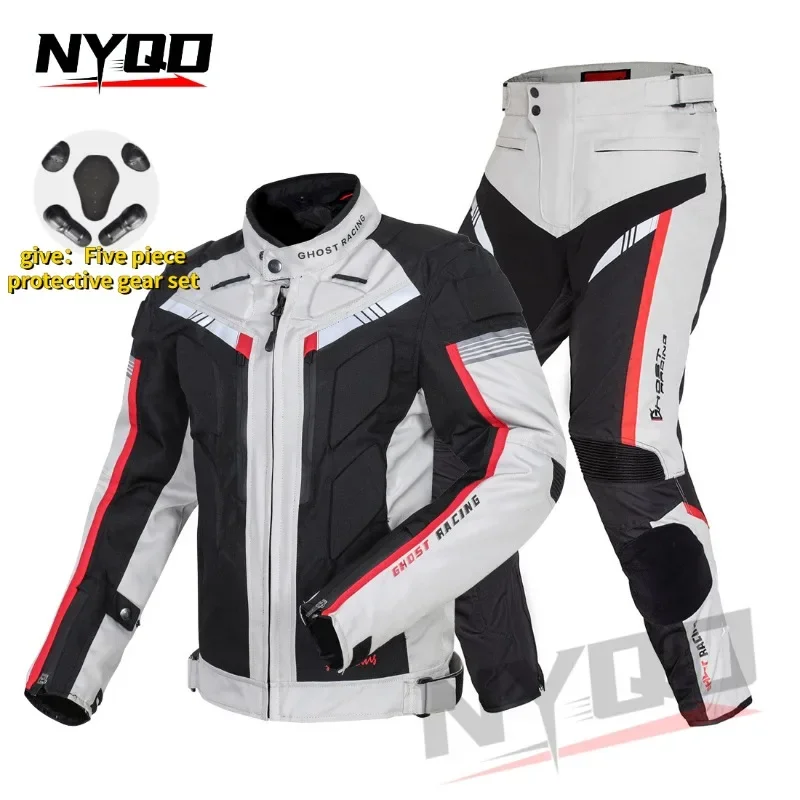 Four Season Cotton Knight Clothing Cycing Biker Jacket Motorcycle Road Jacket Off-road Motorbike Racing Suit Have Protection