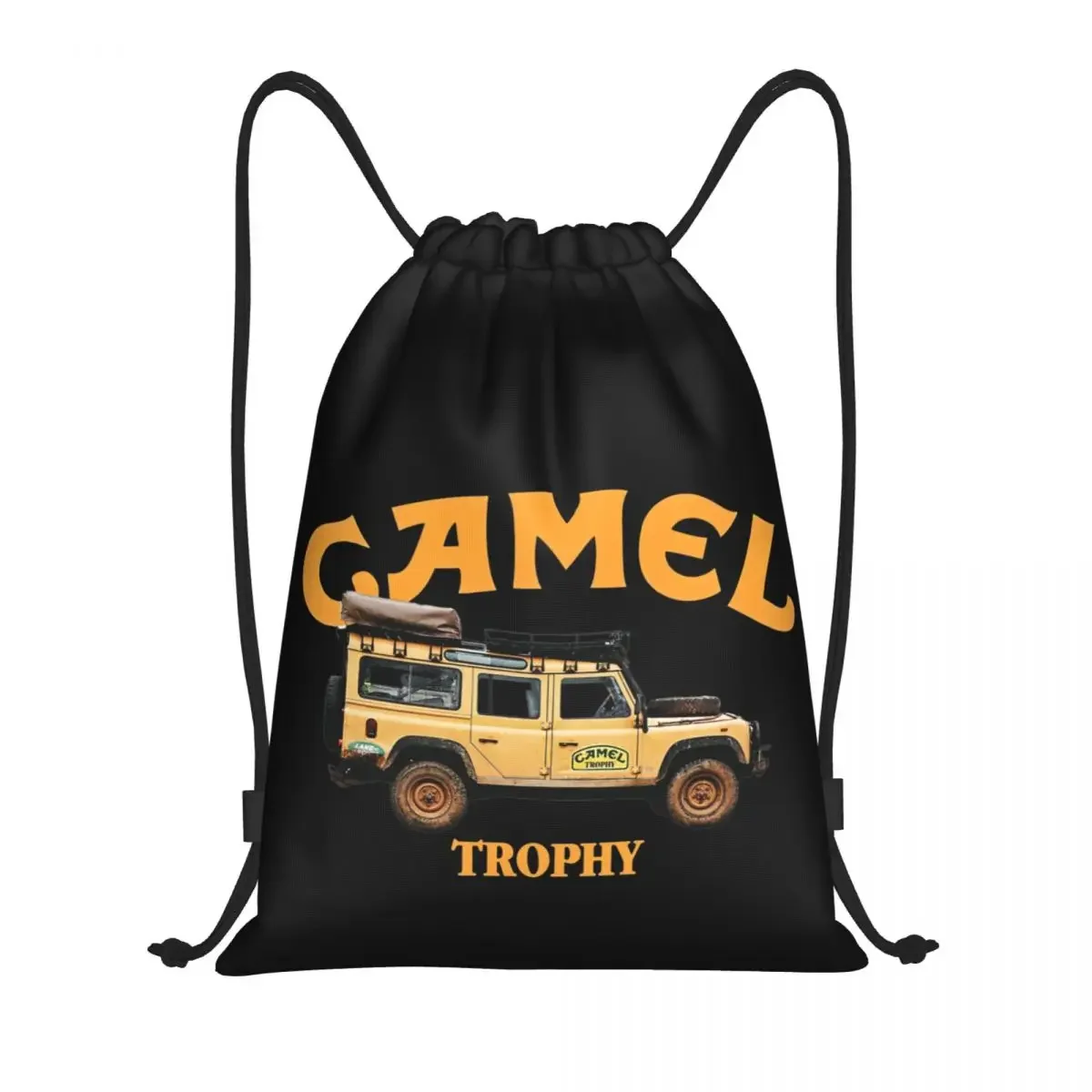 Custom Camel Trophy Defender 110 Drawstring Bag Women Men Lightweight Sports Gym Storage Backpack