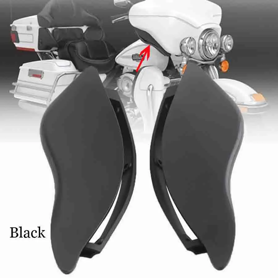 Motorcycle Accessories 1 Pair Wind Deflector Kit with Mounting Hardware For Harley Electra Glide Street Glide Tri Glide 2014-up