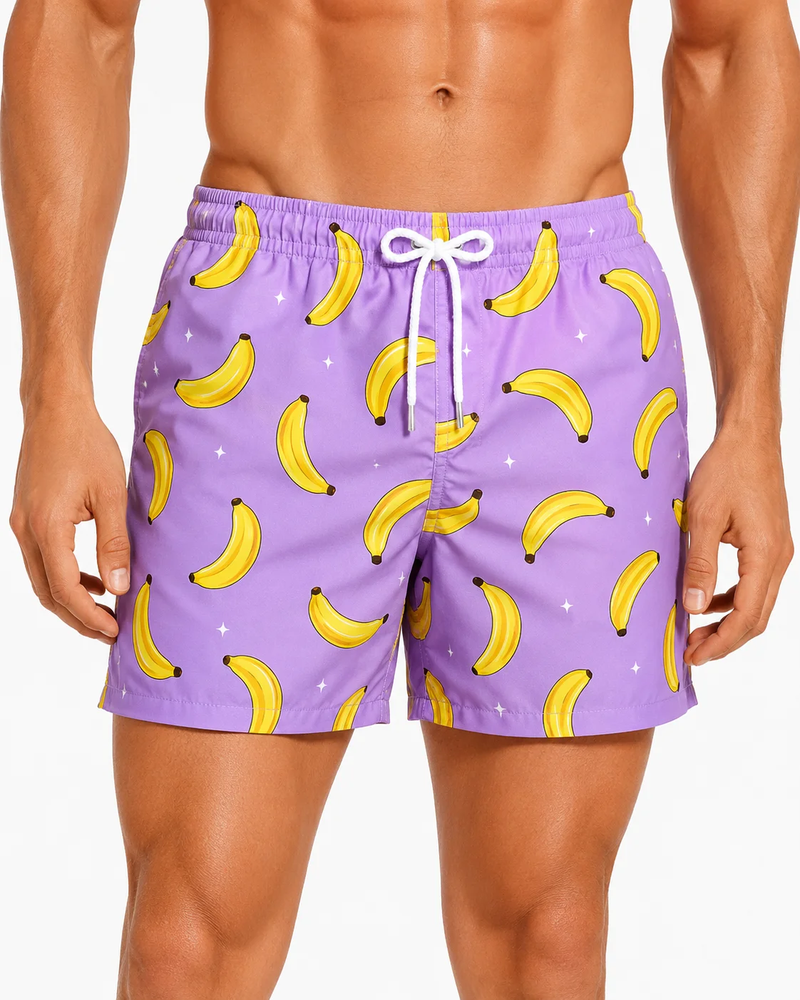 Mens Rubber Duck 3D Print Swim Shorts Quick Dry Drawstring Beach Board Shorts Funny Cartoon Summer Vacation Swimwear