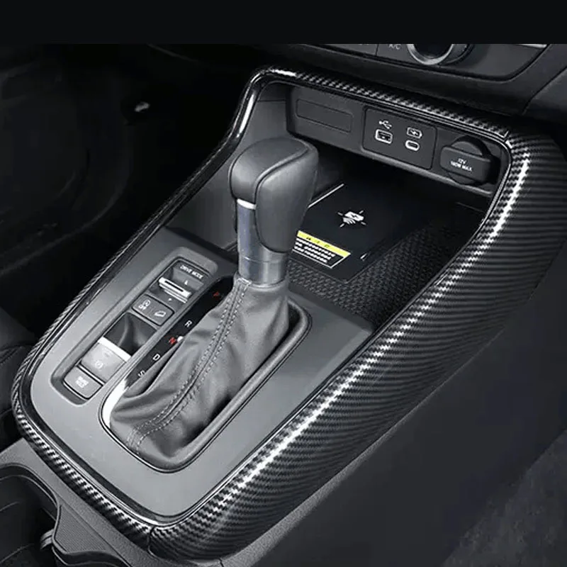 Fit for Honda CRV 6th CR-V 2024 2025 ABS Garbon Fiber or Piano Black Center Console Line Gear Shift Decorative Trim Cover