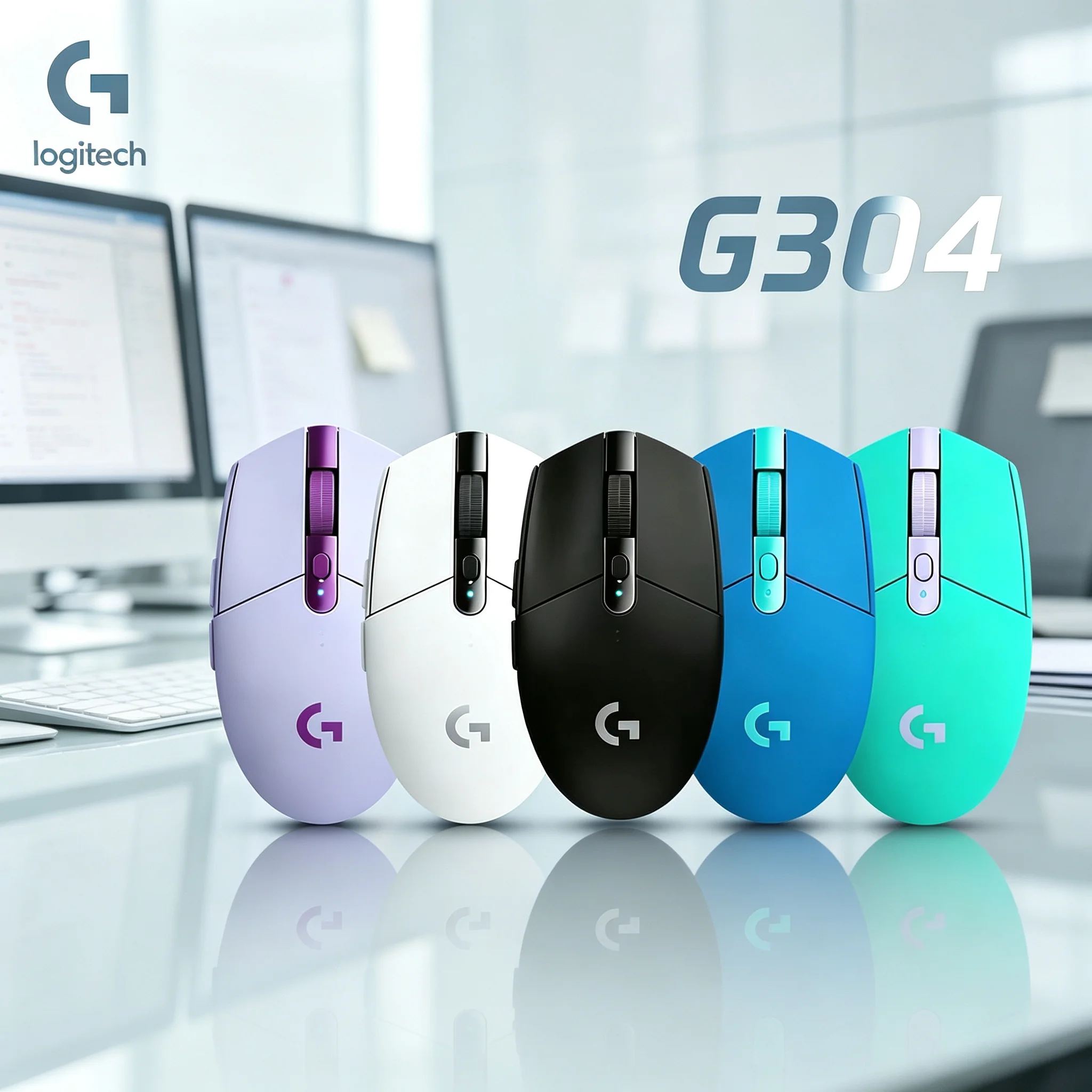 Logitech G304 2.4G Wireless Gaming Mouse High‑Performance Optical Sensor For PUBG CS2 Valorant Fortnite Aiming