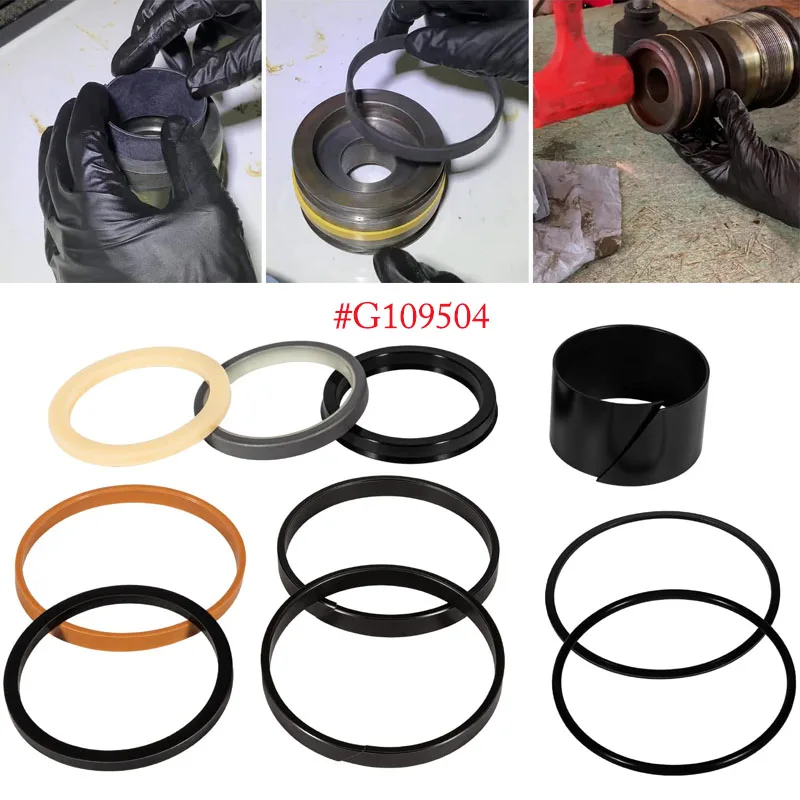 

G109504 1543294C1 Hydraulic Cylinder Seal Kit Cylinder Gland for Case Backhoe/Dozer Loader Bucket 480D 580D 580SE 850D, 850E