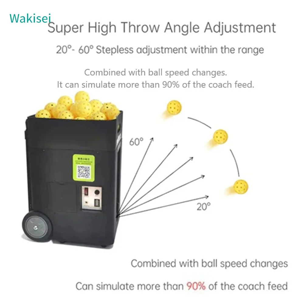 

Portable Durable Eco-Friendly APP Remote Control Tennis Tee Trainer Multi-Plug 150 Balls Capacity Training Equipment