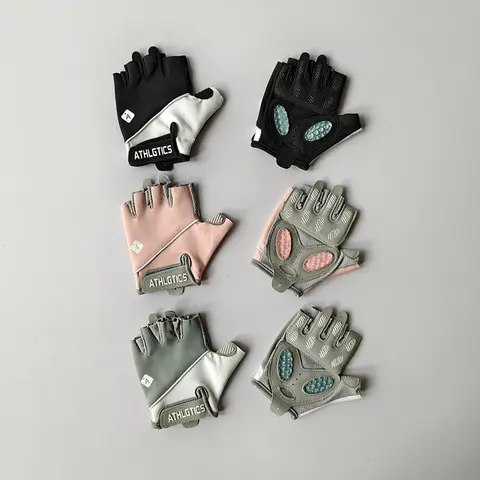 Guantes de medio dedo para mujer, capullo anticasulo, ciclismo al aire libre, equipo de ejercicio antideslizante, cuerda para saltar con rodillo de hierro