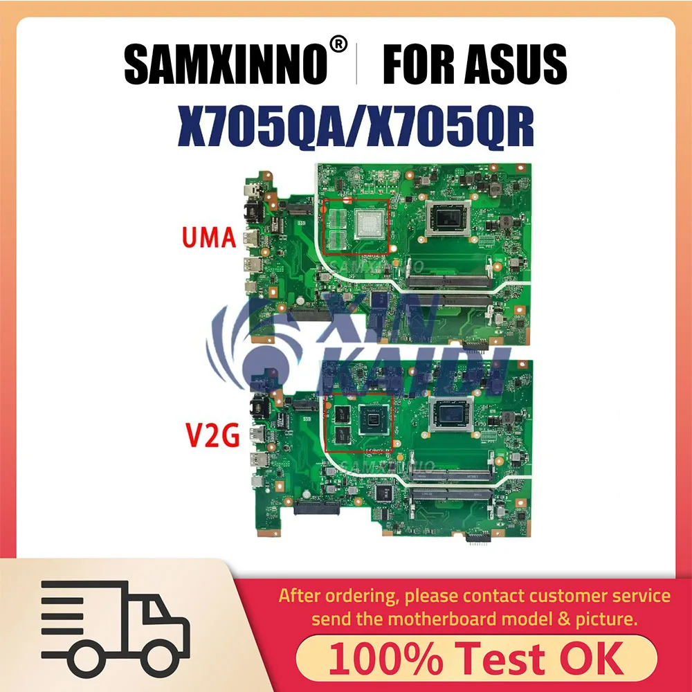 

Материнская плата для ноутбука ASUS F705Q A705Q X705Q, материнская плата A12-9720P CPU V2G или UMA