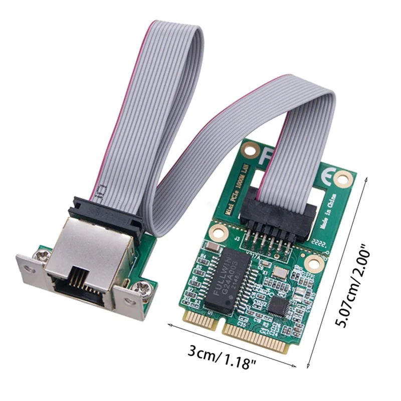 New Mini PCI-E Network Card 1000Mbps Gigabit Ethernet NIC Adapter RTL8111F PCI Express 10/100/1000M RJ45 LAN