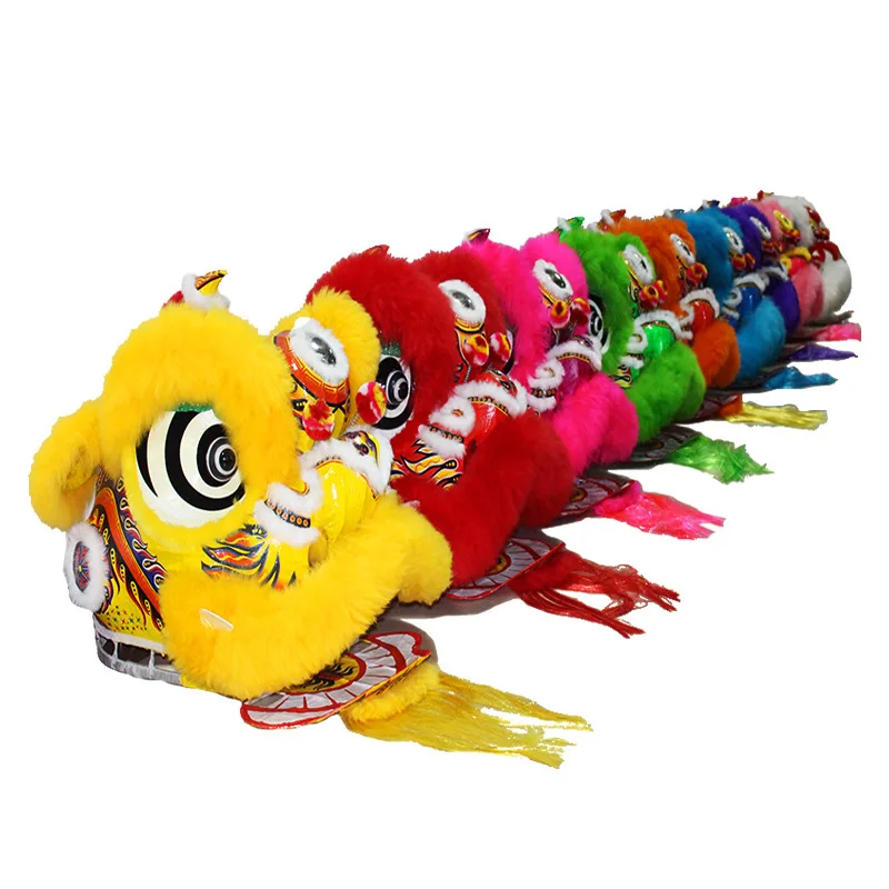 Lion dance props, lion dancing, laughing lion, smiling face, northern lion